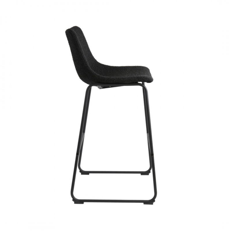 BAR CHAIR JD BOUCLE BLACK - CHAIRS, STOOLS